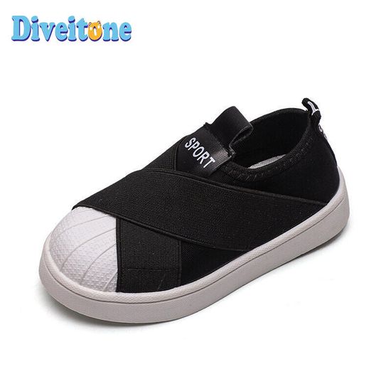 [Ready Stock]Boys and Girls White Shoes Sports Shoes Soft-soled Running Shoes Childrens Board Shoes Childrens Shell-toe Casual Shoes