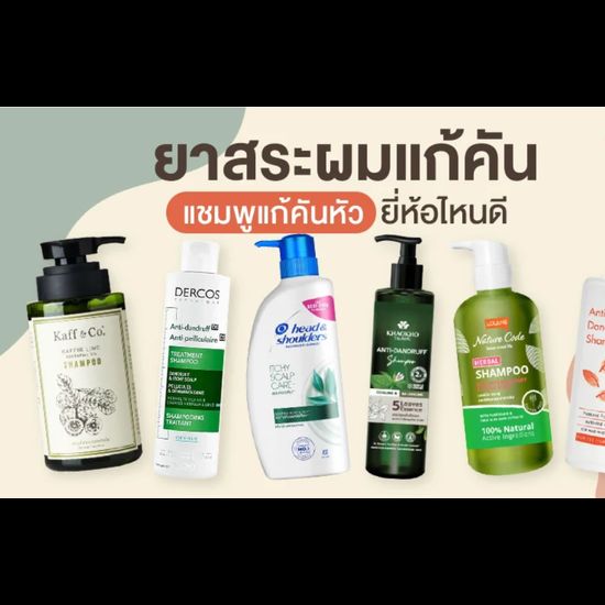 6 ยาสระผมแก้คัน แชมพูแก้คันหัว ยี่ห้อไหนดี ปรับสมดุลหนังศีรษะ ลดเชื้อรา หยุดผมร่วง