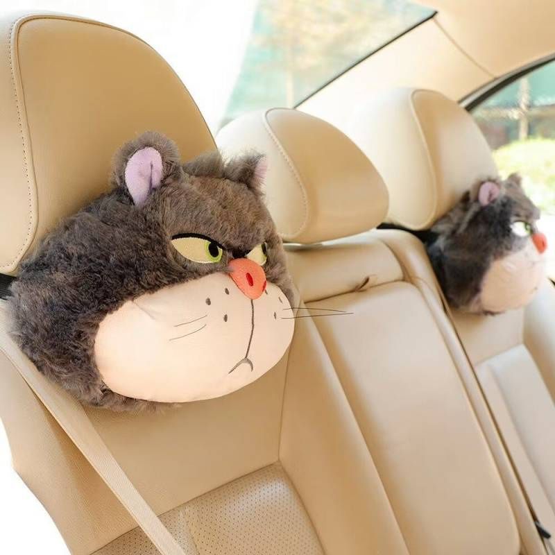 Hot selling new models Cartoon Lucifer Automotive Headrest Seat Neck Pillow Car Lumbar Pillow Back Cusion Pillow Cute Plush Car Accessories Cute car interior