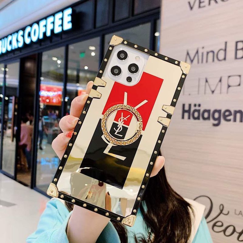 For Xiaomi Mi 10T 12 11T 11 Lite POCO M3 X3 NFC Redmi 10C 10A 10 9 9C 9T 9A Note11 Note8 Note9 Pro Note9S Note11S Note10S Fashion Brand Square Phone Case With Bracket