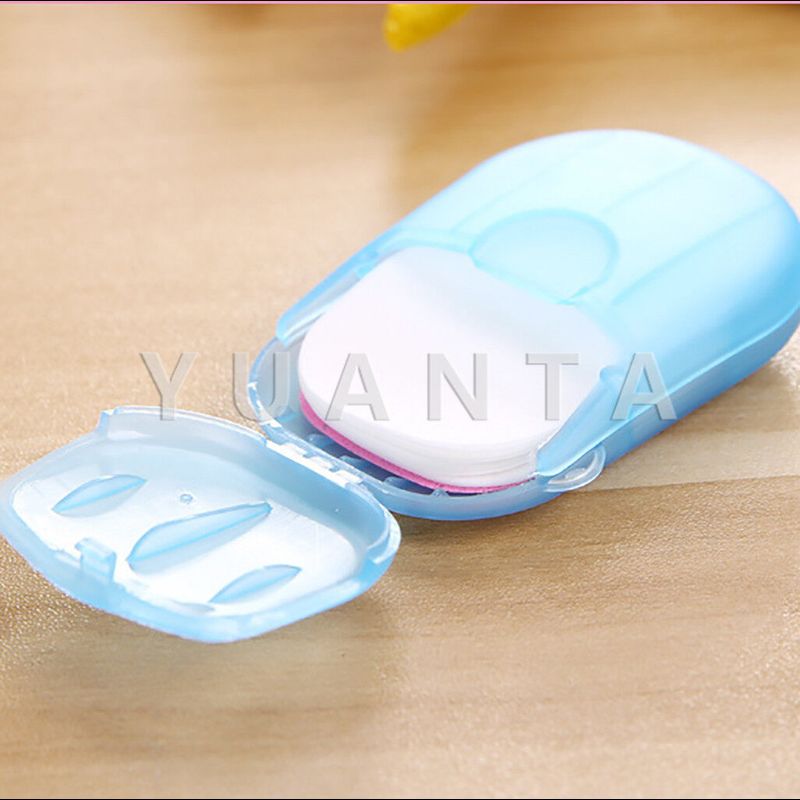 YUANTA สบู่เเผ่น แบบพกพา หอมกลิ่นกุหลาบ สบู่พกพา Paper soap