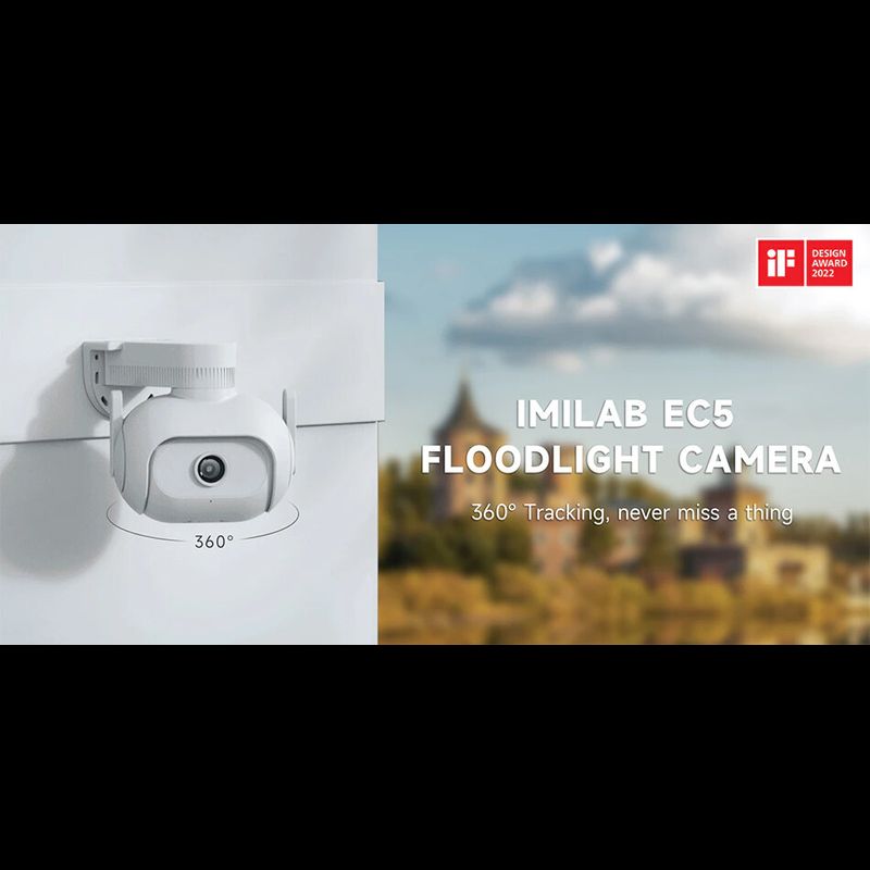 กล้องวงจรปิด imilab EC5  EC6 2K กล้องติดภายนอก กันน้ำ หมุนได้  3MP ตรวจจับคนแบบ 360° ภาพสีกลางคืน กันน้ำ IP66 Human Detection LAN Wifi