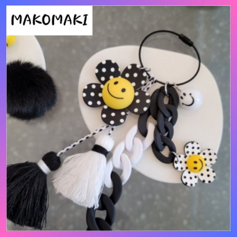 [Makomaki] อุปกรณ์เสริมกระเป๋า Charm_Bag_Cute_Sunflower