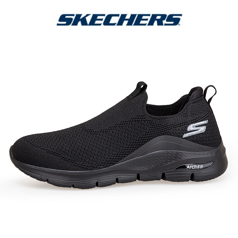 SKECHERS_Gowalk ARCH FIT-รองเท้าผู้ชายรองเท้าลำลองผู้ชายรองเท้ากีฬาผู้ชายดำ