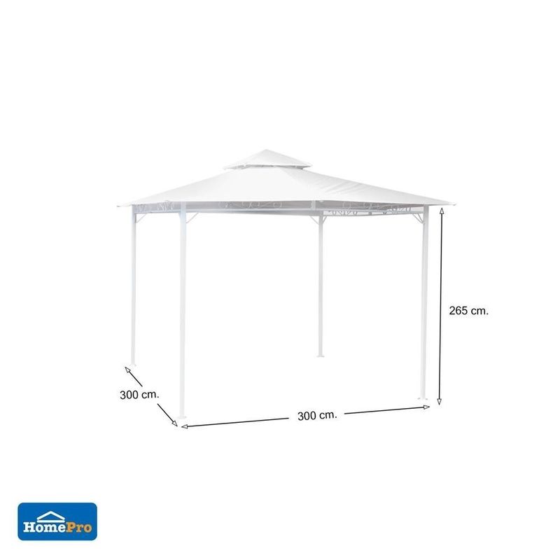 [จัดส่งพร้อมประกอบ] HomePro เต็นท์สนาม SPRING HAVANA GAZEBO 3x3 ม. สีขาว แบรนด์ SPRING