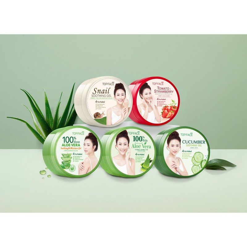 ของแท้ Arra Topface Aloe Vera อาร่า ท็อปเฟซ อะโล เวร่า เจล ผลิตภัณฑ์ บำรุงผิว (บรรจุ 300 กรัม) มีให้เลือก 5 สูตร