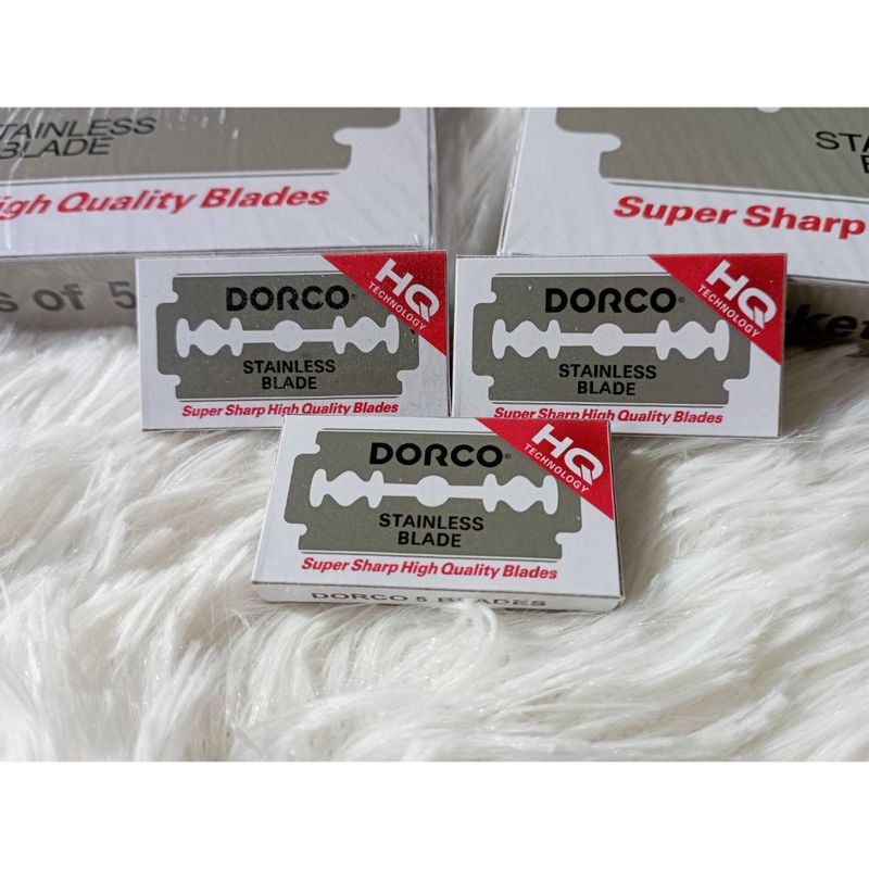 DORCO Stainless Blade ใบมีดโกน ดอร์โก้ 2คม 1 กล่องเล็ก บรรจุ 5ใบ