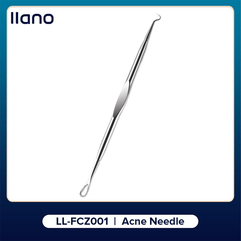 llano เข็มกำจัดสิว ดับเบิ้ลเอนด์ สิวหัวดำมืออาชีพ Extractor สิว Zit ผลิตภัณฑ์ดูแลผิวหน้า รีมูฟเวอร์ ความงามบนใบหน้า