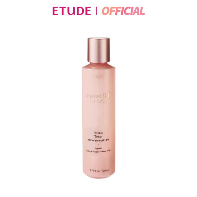 (ซื้อ1 ลด10% แถมฟรีของแถม75ML ตั้งแต่วันที่ 6 ก.ค.20:00 - 9 ก.ค. 23:59) ETUDE Moistfull Collagen Intense Facial Toner (200ml) อีทูดี้ โทนเนอร์ สูตรเข้มข้น เพื่อผิวชุ่มชื้น