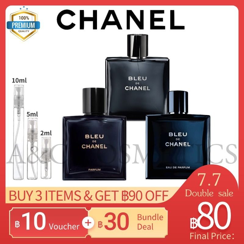 แท้💯%【🚛จัดส่งที่รวดเร็ว】Chanel Bleu de Chanel EDP / EDT / Perfum 2ml / 5ml / 10ml