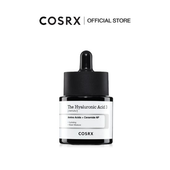 COSRX The Hyaluronic Acid 3 Serum 20ml เซรั่มไฮยาลูรอนิคเข้มข้น 3% เติมน้้ำให้ผิว มอบความชุ่มชื้นล้ำลึก เสริมเกราะป้องกันผิวให้แข็งแรง