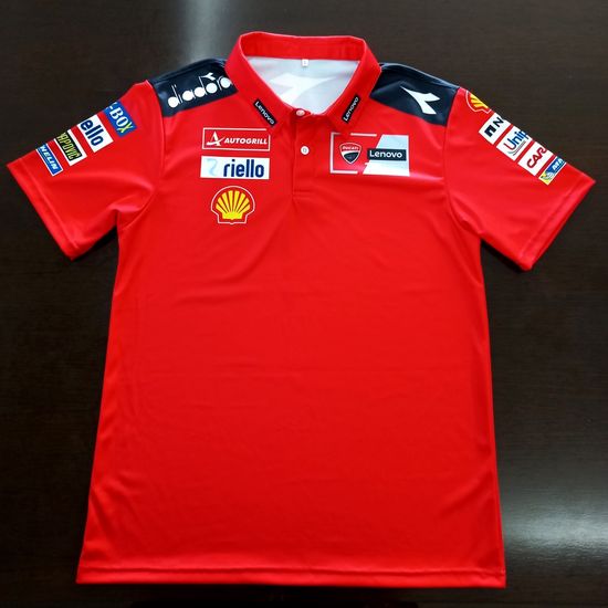 เสื้อโปโล Polo Shirt MotoGP เสื้อโปโลโมโตจีพี ทีม ดูคาติ เลโนโว่ รุ่น แจ็ค มิลเลอร์ #MG0078 พิมพ์ทั้งตัว ไซส์ S-5XL