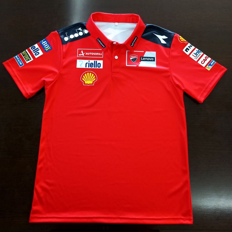 เสื้อโปโล Polo Shirt MotoGP เสื้อโปโลโมโตจีพี ทีม ดูคาติ เลโนโว่ รุ่น แจ็ค มิลเลอร์ #MG0078 พิมพ์ทั้งตัว ไซส์ S-5XL