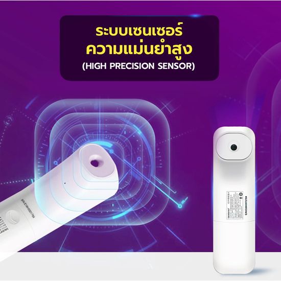 ALLWELL เครื่องวัดอุณหภูมิร่างกาย แบบอินฟราเรด รุ่น E122