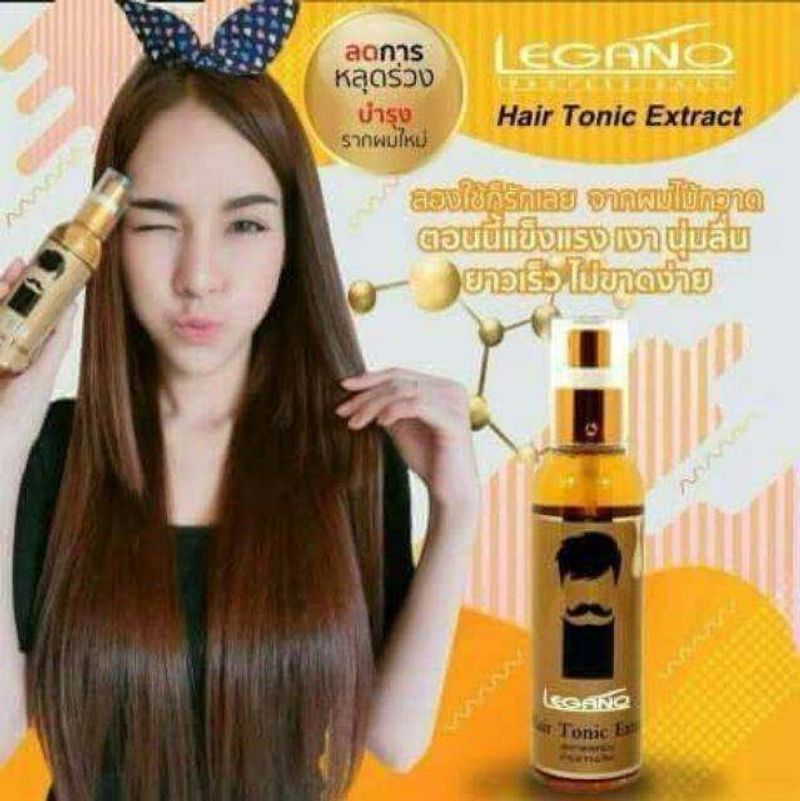 Legano Hair Tonic Extra : ลีกาโน่ แฮร์โทนิค เอ็กซ์ตร้า ลดการหลุดร่วง x 1 ชิ้น SRSi