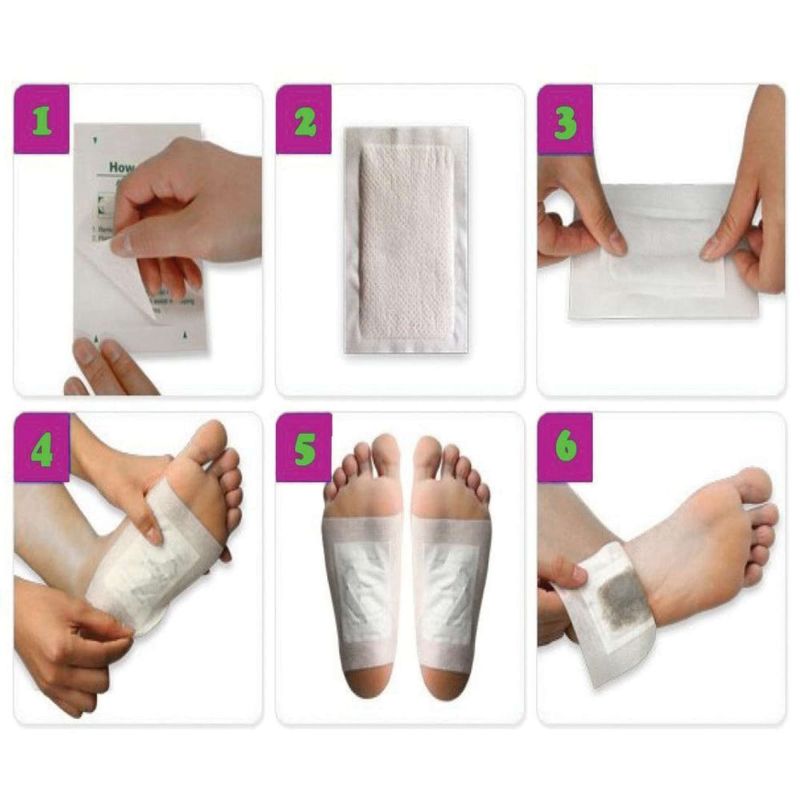 LOV 10 กล่อง kinoki detox foot pad แผ่นแปะเท้า คิโนกิ แผ่นแปะเท้า ช่วยหลับสบาย