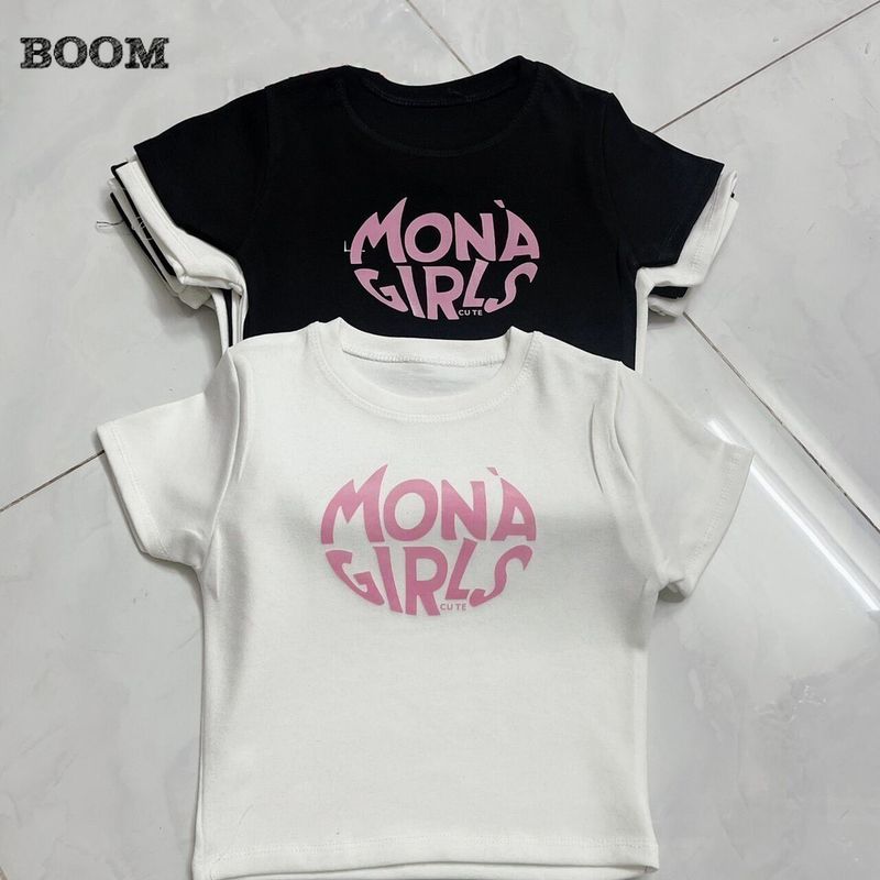 （จัดส่งตลอด 24 ชั่วโมง）BOOM SHOP ÁO CROPTOP BABY TEE MONA LI SSA