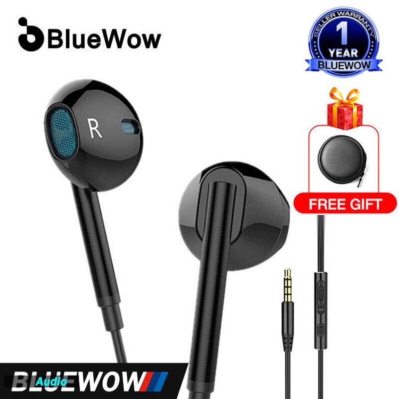 BlueWow M15หูฟัง หูฟังมีไมค์ หูฟังเบสหนักๆ หูฟังอินเอียร์ หูฟังเกมมิ่ง คุณภาพเสียงHIFIฟังค์ชั่นเยอะ เสียงคมชัดมีระบบตัดเสียงรบกวน ใช้ได้oppo vivo huawei