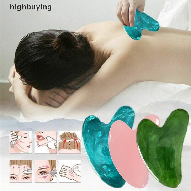 [highbuying] หยกธรรมชาติ นวดหน้า กัวซา ที่ขูด บอร์ด / ใบหน้า กัวซา เมอริเดียน ผ่อนคลาย กล้ามเนื้อ เครื่องมือยกกระชับผิว / ใบหน้า บาง กัวชา มีดโกน