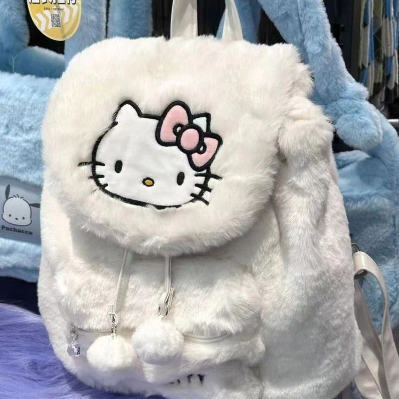 Sq2 Sanrio Kuromi HelloKitty กระเป๋าเป้สะพายหลัง กระเป๋านักเรียน อเนกประสงค์ ความจุขนาดใหญ่ แฟชั่น สําหรับนักเรียนหญิง