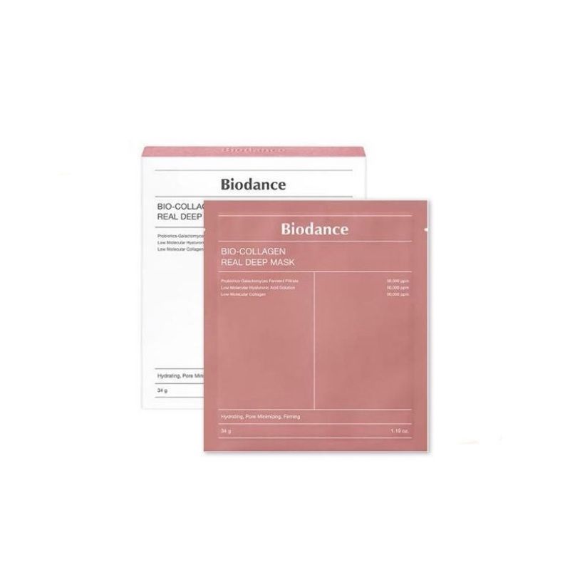 พร้อมส่งในไทยBIODANCE Bio-Collagen Real Deep Mask 1กล่อง 4แผ่น