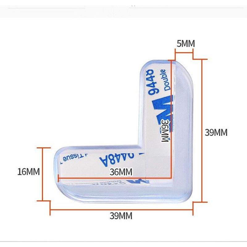 L ขอบโต๊ะซิลิโคนป้องกันความปลอดภัยสำหรับเด็ก ซิลิโคนป้องกันมุมโต๊ะ ยางกันกระแทก กันกระแทกมุมโต๊ะ