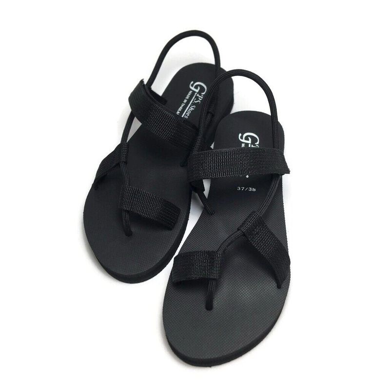 รองเท้าแตะรัดส้นสไตส์เกาหลี Sandals พื้นหนา 1 นิ้ว พื้นนุ่มใส่สบายเท้า