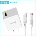 Kivee หัวชาร์จเร็ว ชุดชาร์จ ของแท้ สายชาร์จ+หัวชาร์จ Micro USB Fast Charger หัวชาร์จเร็ว หัวชาร์ทไฟ  รองรับ รุ่น Android iPhone/HUAWEI/Xiaomi/OPPO/VIVO รับประกัน 1 ปี