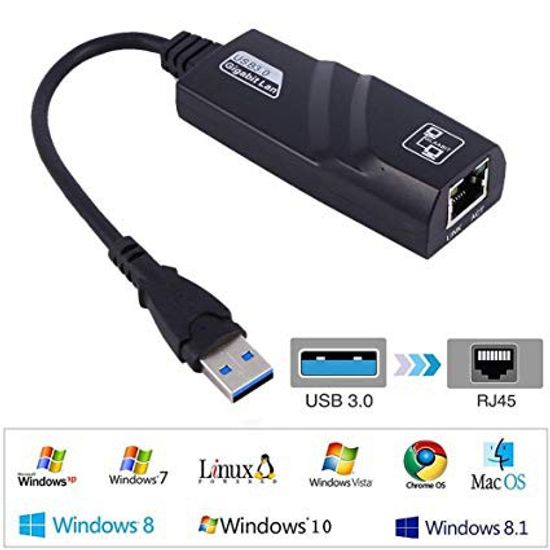 USB 3.0 to RJ45 Gigabit Lan 10/100/1000 Ethernet Adapter แปลง USB3.0 เป็นสายแลน ไดรเวอร์ในตัว