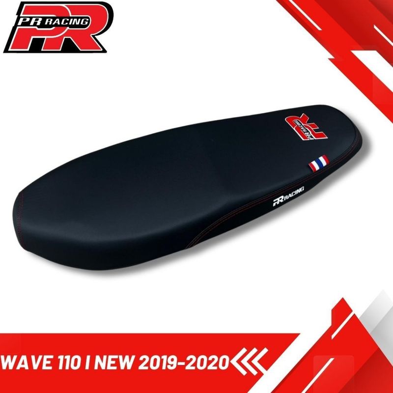 เบาะมอเตอร์ไซค์  WAVE 110 i  New (2019-2020) เบาะปาด โลโก้ PR