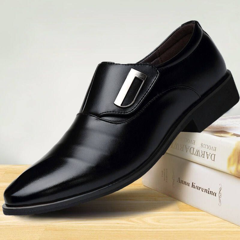 High-end leather shoesรองเท้าหนังคุณภาพสูงใหม่รองเท้าหนังผู้ชายคลาสสิกรองเท้าทำงานผู้ชายทุกคนชอบพวกเขา