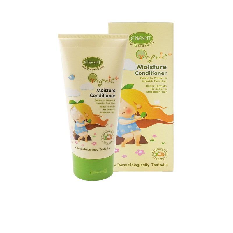 ENFANT (อองฟองต์) Organic Plus Moisture Conditioner ครีมนวดผม เหมาะสำหรับเด็กอายุ 6 เดือนขึ้นไป 180 ml.