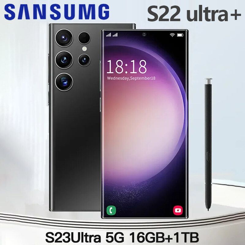 【ของแท้100%】ใหม่ Sansumg S22 Ultra 7.5 นิ้ว โทรศัพท์มือถือ รองรับ2ซิม Smartphone 4G/5G แรม16GB รอม512GB โทรศัพท์ถูกๆ Android12.0 มือถือ Mobile phone มือถือ ส่งฟรี มือถือราคาถูกๆ โทรศัพท์สำห รับเล่นเกม โทรสับราคาถูก โทรศัพท์สำห โทรศัพท์ S23 Ultra มือถือ