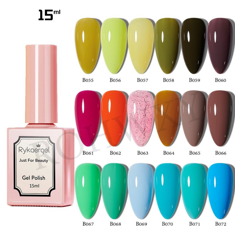 RYKAERGEL (B019-B036)138 สีเจลทาเล็บ Modelones 15 ml. สีเจล สีทาเล็บเจล ยาทาเล็บเจล