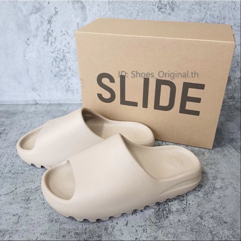 ของแท้ 💯รับประกันคุณภาพ100% รองเท้าแตะอาดิดาส YEEZY SLIDES Pure/Bone/Ochre ประกันระหว่างประเ จัดส่งทันทีในวันที่สั่งซื้อ