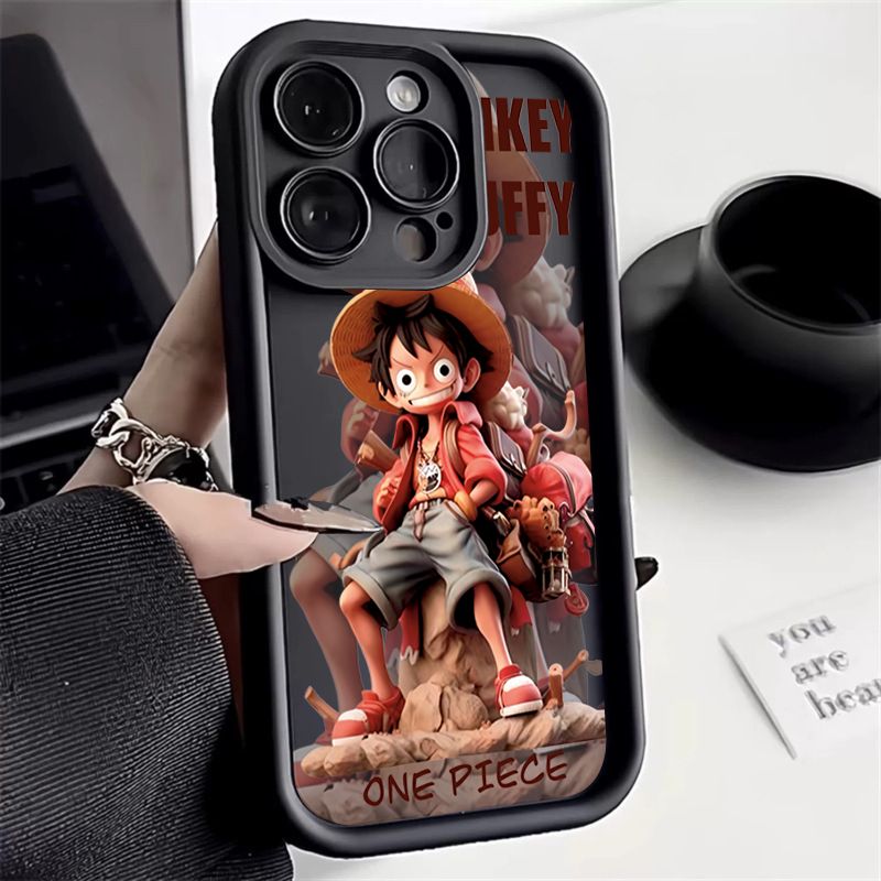 เคสสำหรับ Xiaomi Redmi Note 13 12 11 Pro Plus 5G 12S 11S 10S 10 9 Pro Max Redmi 13C 12C 10C 12 4G ฝาหลังหนึ่งชิ้นน่ารัก Luffy Zoro เลนส์ติดกล้องโทรศัพท์ป้องกันการตกและกันลื่นฝาครอบป้องกัน