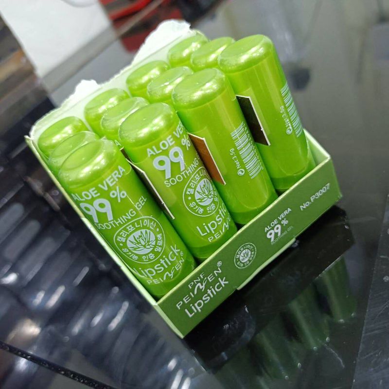 ลิปอโลเวร่า 99% ลิปว่านหางจระเข้ ลิป  PEIYEN Lip aloe vera ( 1 โหล 12แท่ง )