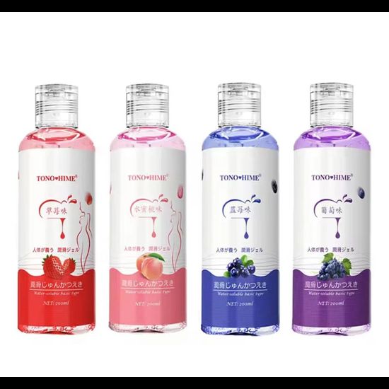 4 กลิ่นผลไม้ เจลหล่อลื่น 200ML เจลหล่อลื่นผู้หญิง สูตรน้ำ เนื้อบางเบา ไม่เหนียวเหนอะหนะ ส่งของลับ