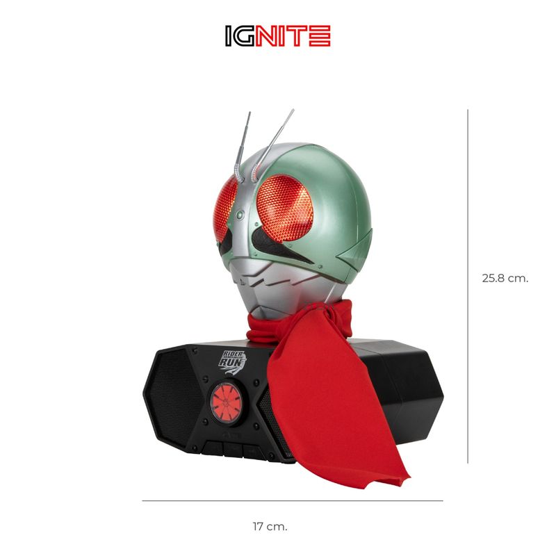 [พร้อมส่ง] IGNITE ลำโพงบลูทูท MASKED RIDER V1,มาสค์ไรเดอร์หมายเลข 1,ไอ้มดแดง บลูทูธ ลำโพงบลูทูธแบบพกพา BLUETOOTH