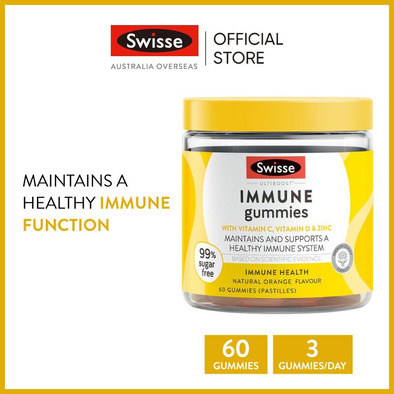 Swisse Ultiboost Immune Gummies 60 Gummies (Pastilles) (EXP:08 2025) [Delivery Time: 5-10 Days]