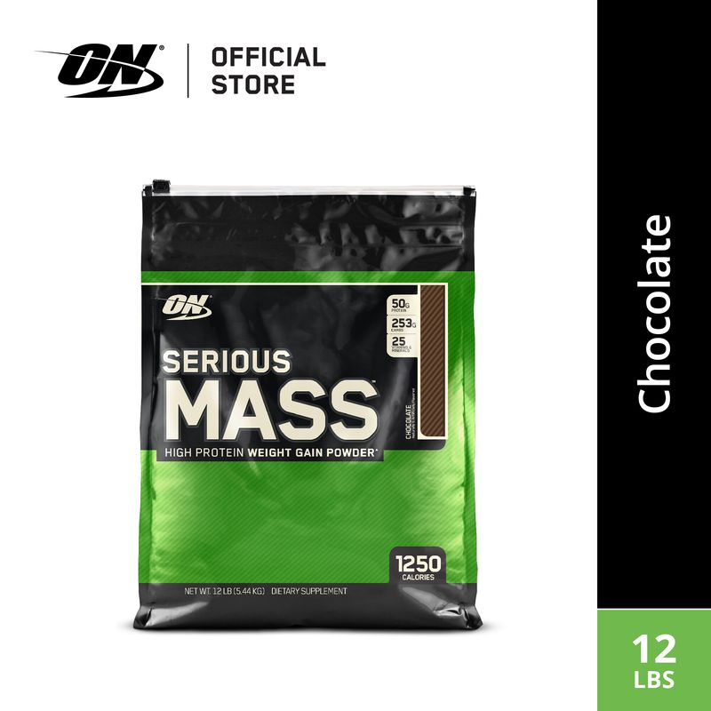 Optimum Nutrition : Serious Mass - Weight Gainer 12 Lbs เวย์โปรตีนเพิ่มน้ำหนัก เพิ่มกล้ามเนื้อ