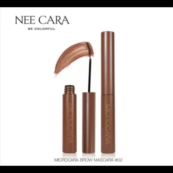 NEE CARA N608 นีคาร่า มาสคาร่าปัดคิ้ว หัวแปรงสลิมเรียวเล็ก ปัดง่ายขึ้น NEE CARA MICROCARA BROW MASCARA