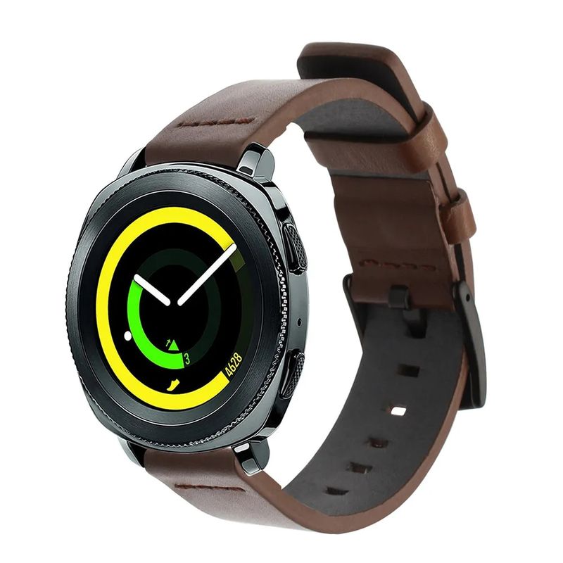 สายนาฬิกาหนังแท้อเนกประสงค์18มม. 20มม. 22มม. 24มม. สำหรับนาฬิกา Samsung Galaxy Watch 42มม. 46มม. สายนาฬิกาอเนกประสงค์แบบ3สายสำหรับ Active 2 40มม. 44มม. สำหรับนาฬิกา Huawei GT2 Amazfit GTR GTS นาฬิกากีฬาสำหรับทั้งหญิงและชายสายรัด