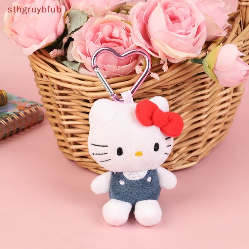 Sthb พวงกุญแจตุ๊กตานุ่ม รูปการ์ตูน Hello Kitty ขนาด 10 ซม. อุปกรณ์เสริม สําหรับเด็กผู้หญิง