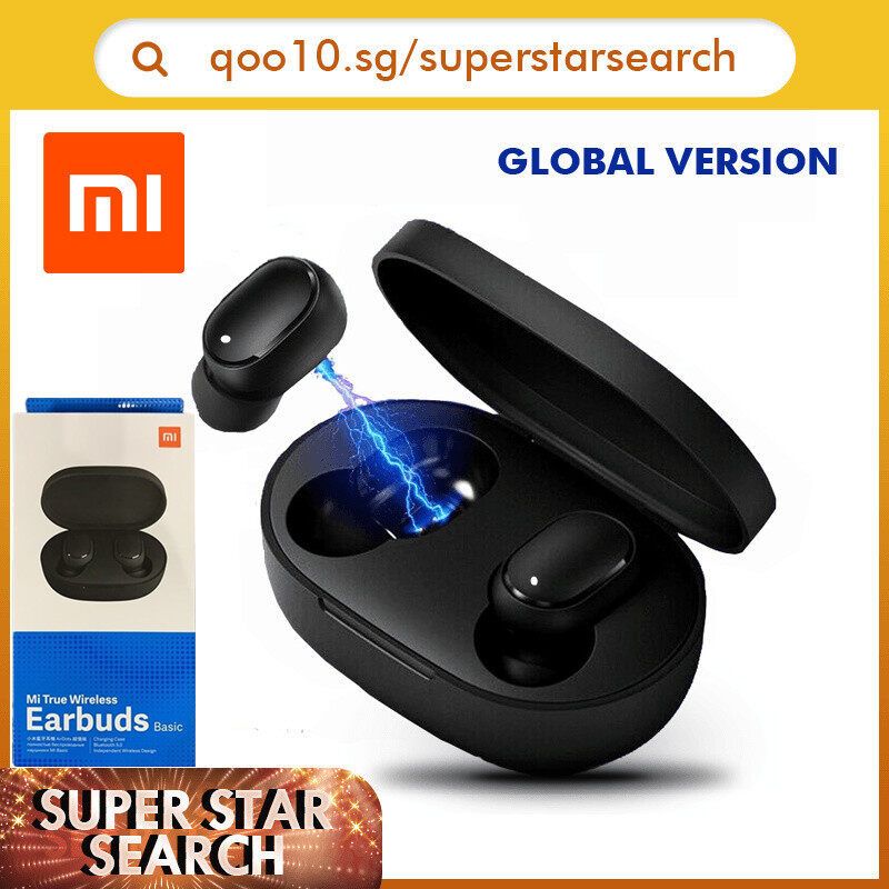 Xiaomi Redmi Earbuds Basic/ Airdots S / Airdots หูฟังบลูทูธ TWS Mi True Wireless Bluetooth Earphone บลูทู ธ หูฟังสเตอริโอบลูทู ธ 5.0 เบสหูฟังกับไมค์แฮนด์ฟรี VIVO Samsung huawei