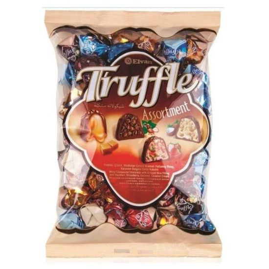 Elvan Truffle Assortment 1 ห่อ มี 4 รส น้ำหนัก 1,000 กรัม สินค้าจากตุรกี E.30/04/25