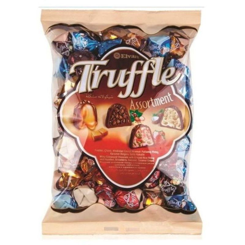 Elvan Truffle Assortment 1 ห่อ มี 4 รส น้ำหนัก 1,000 กรัม สินค้าจากตุรกี E.30/04/25