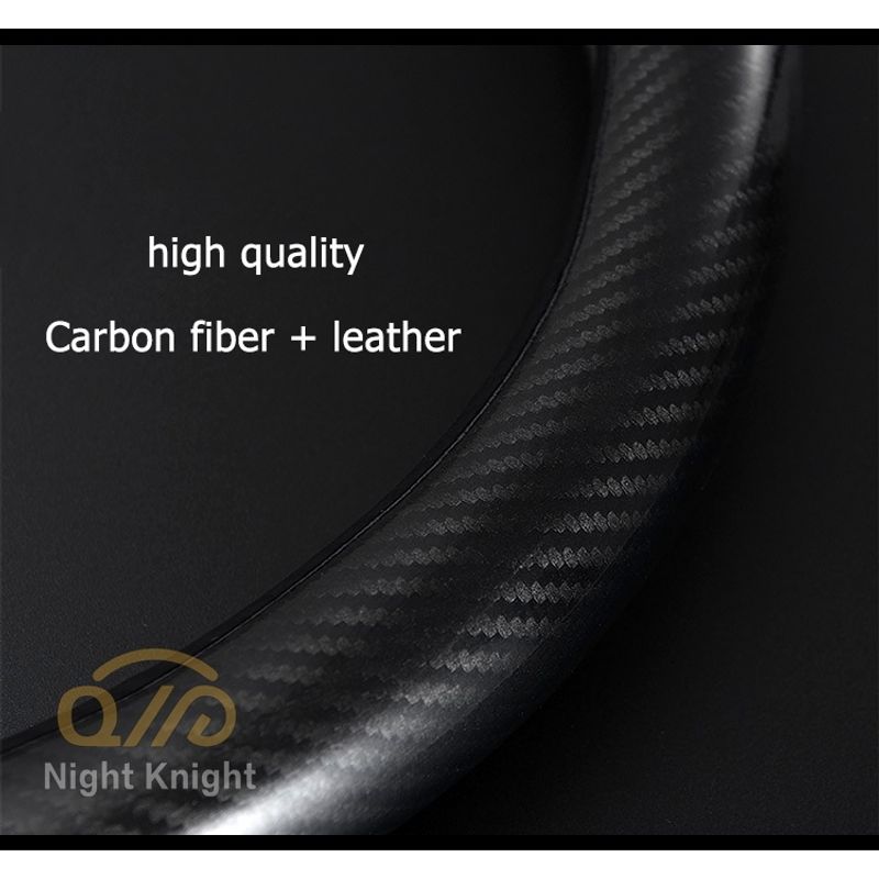 carbon fiber leather ปลอกพวงมาลัย ปลอกหุ้มพวงมาลัย หนังคาร์บอนไฟเบอร์ steering wheel cover Mercedes-Benz W203 W210 W211 W124 W202 W204 AMG E300L E300L S-Class C-Class c180 glk300 cls clk slk