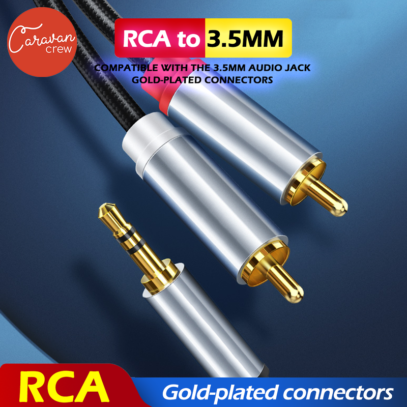 A# Caravan Crew RCA to 3.5mm Cable for Home Theater Speaker