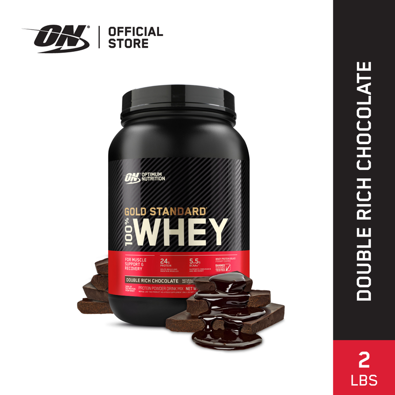 Optimum Nutrition Whey Protein Gold Standard 2LB - เวย์โปรตีน เพิ่มกล้ามเนื้อ ลดไขมัน